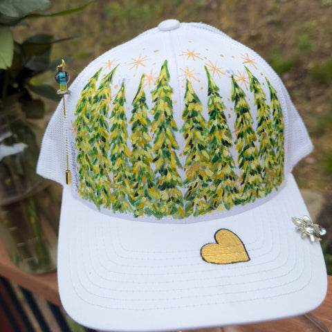 "Ever After Forest" Hand Painted Trucker Hat