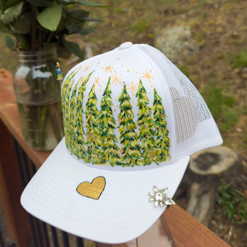 "Ever After Forest" Hand Painted Trucker Hat
