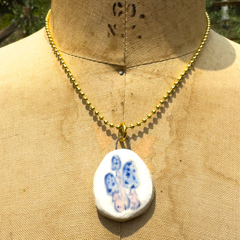 "Soft Mushroom" Ceramic Story Charm