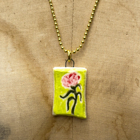 "Peony" Ceramic Story Charm