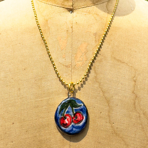 "Cherry" Ceramic Story Charm