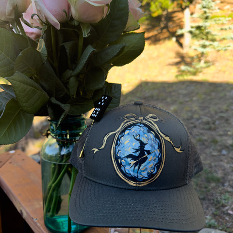 "Tonight We Ride!" Red Hand Painted Trucker Hat
