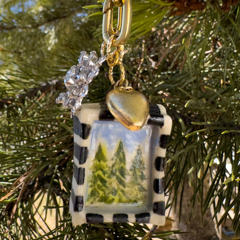 "Fabled Forest"- Ceramic Charm Necklace