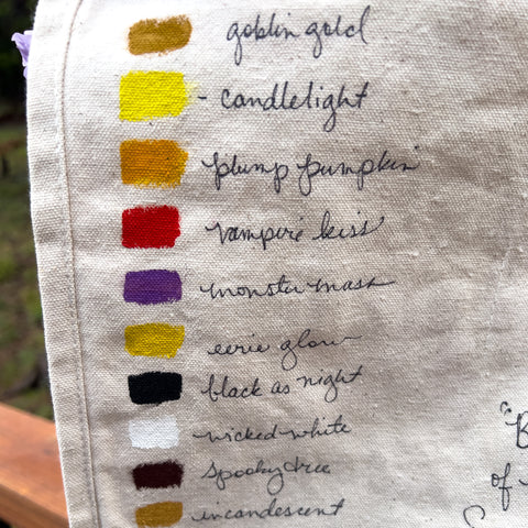 "Dark Candlelight" Farmer's Market Canvas Tote