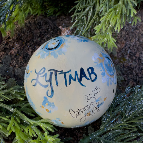 "Man in the Moon" Ceramic Christmas Ornament #2