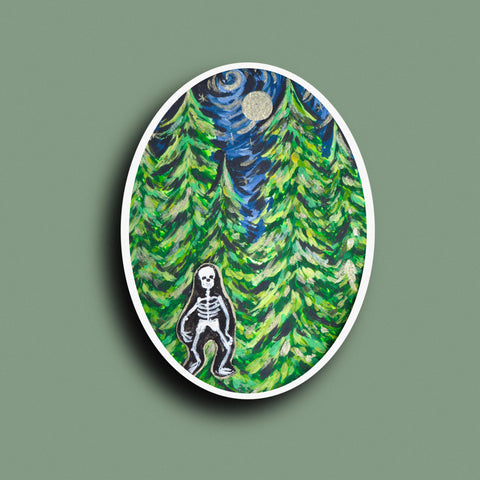 ‘Jinx the Skelly’ Art Sticker