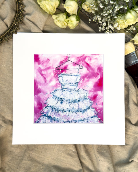 "Vintage Prom Dress" Fine Art Print