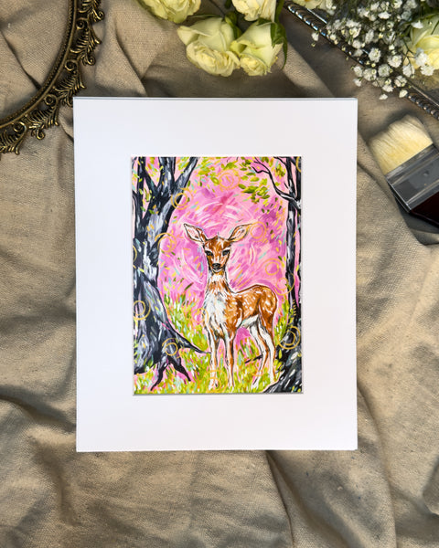 "The Visitor" Deer Fine Art Print