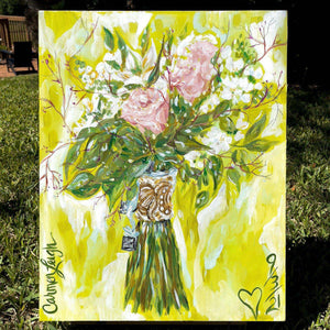Custom Bridal Bouquet Painting