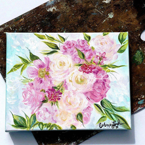 Custom Bridal Bouquet Painting