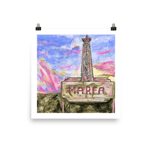 Marfa Neon Sunset Print