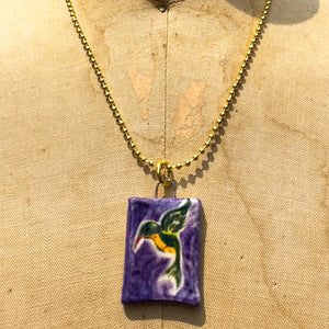 "Hummingbird" #2 Ceramic Story Charm