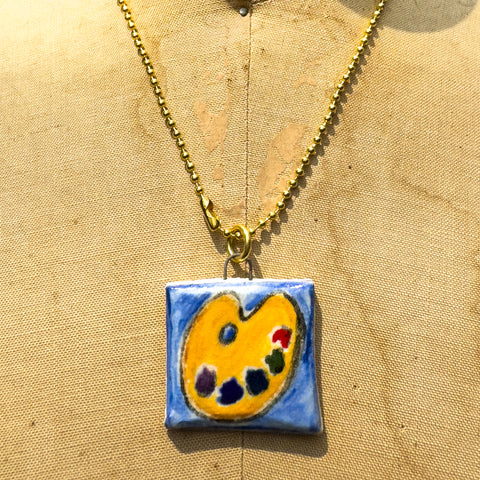 "Artist Palette" Ceramic Story Charm