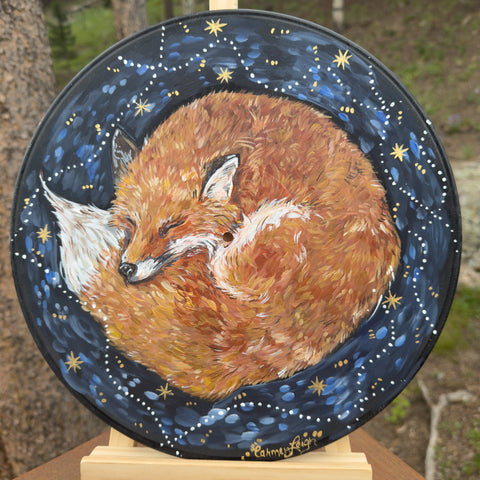 "Felix the Fox" Folktale Troubadour Vinyl Album Fine Art Print 12"x12"