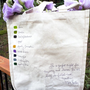 "Ghostie in the Forest" Farmer's Market Canvas Tote