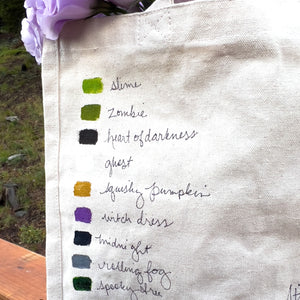 "Ghostie in the Forest" Farmer's Market Canvas Tote