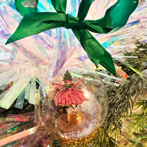 "Christmas Dancing Fairy" Snow Globe Christmas Ornament