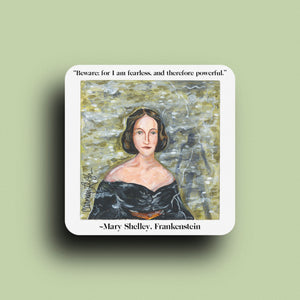 ‘Mary Shelley & Frankenstein's Monster’ Art Sticker