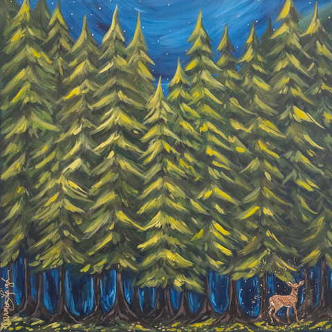 "Once" Original Acrylic Painting 24" x24"