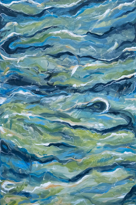 "Selkie" Original Acrylic Painting 24" x 36"