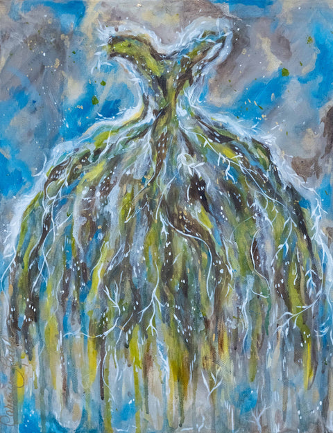 "Transformation" Original Acrylic Painting 14"x18"