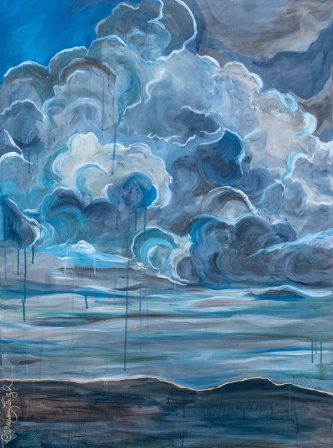 "Taranis" Original Acrylic Painting 30"x40""