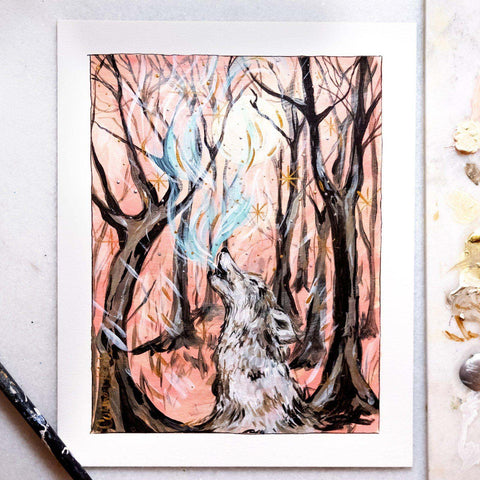 Werewolf Moon Original Painting