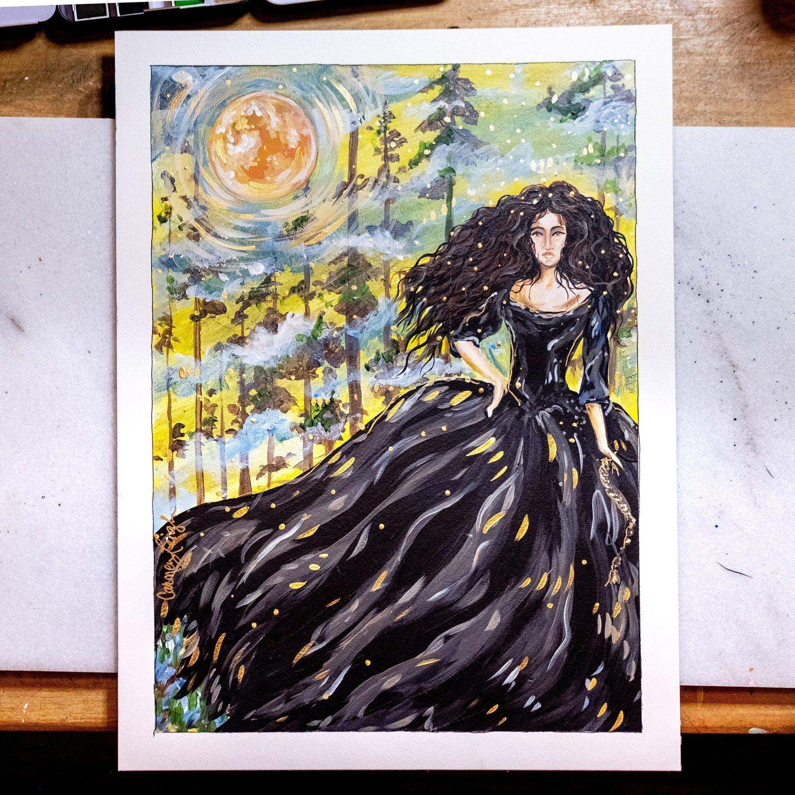 Practical Magic 'Maria Owens' Original Painting – Carmen Leigh Designs